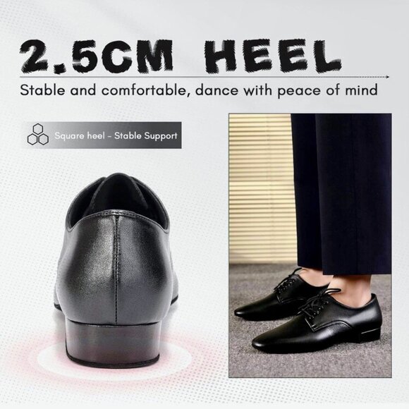 NEW - Men Ballroom Dance Shoes - Picture 4 of 6